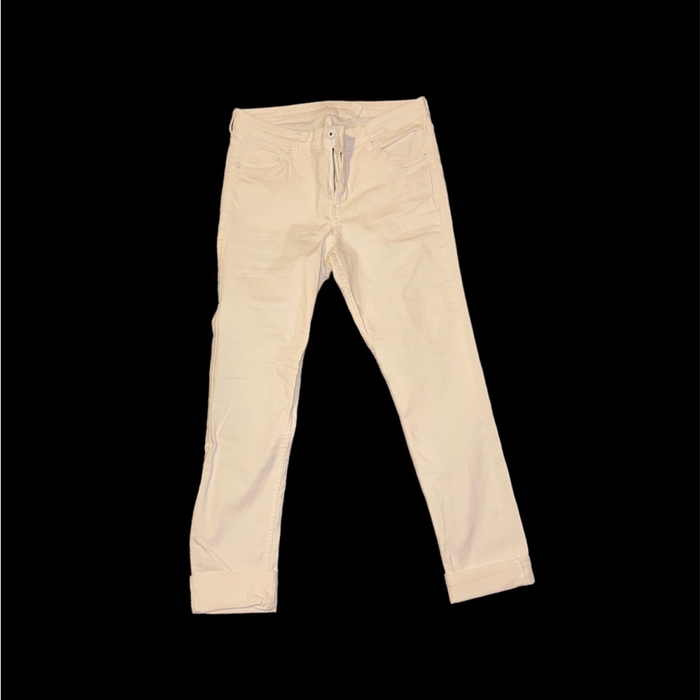 Divided White Jeans